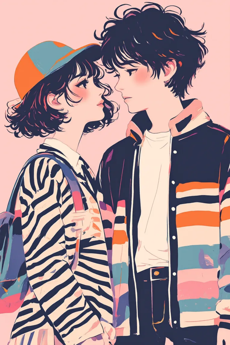 Flat Illustration,Girl,Style Boost,LoRA,FLUX.1