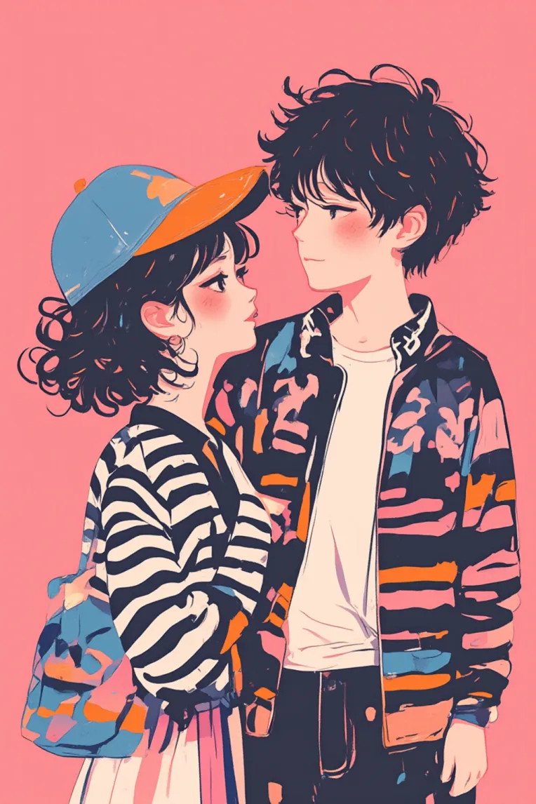 Flat Illustration,Girl,Style Boost,LoRA,FLUX.1