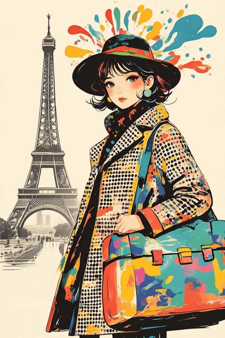 Flat Illustration,Girl,Style Boost,LoRA,FLUX.1