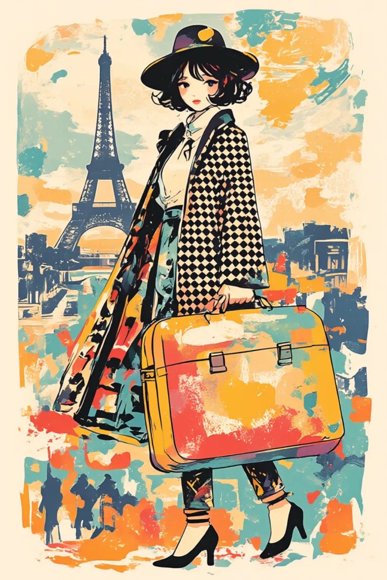 Flat Illustration,Girl,Style Boost,LoRA,FLUX.1