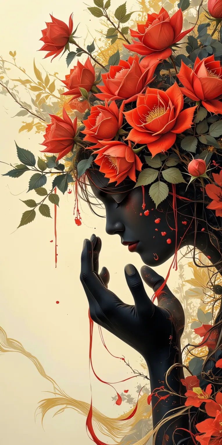 Traditional Painting Media,Style Boost,Plant,LoRA,FLUX.1