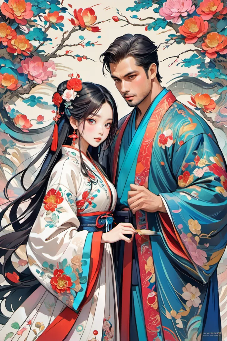 Traditional Painting Media,Girl,Style Boost,LoRA,SDXL