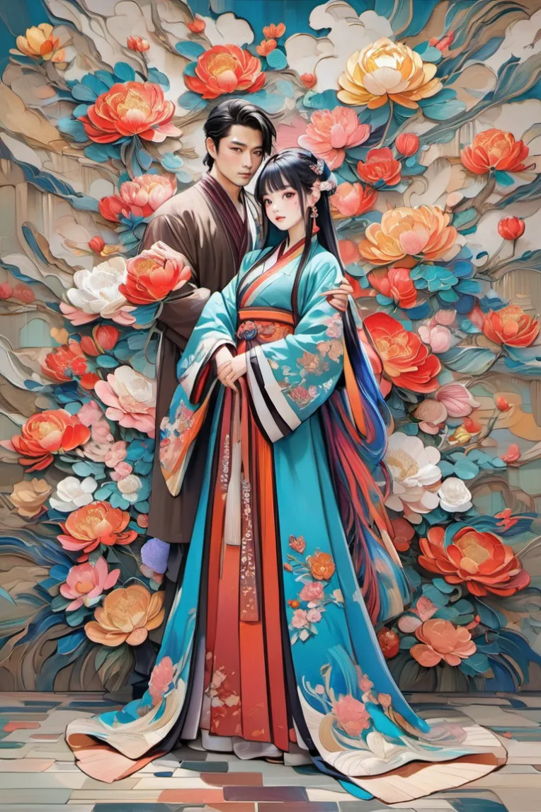 Traditional Painting Media,Girl,Style Boost,LoRA,SDXL