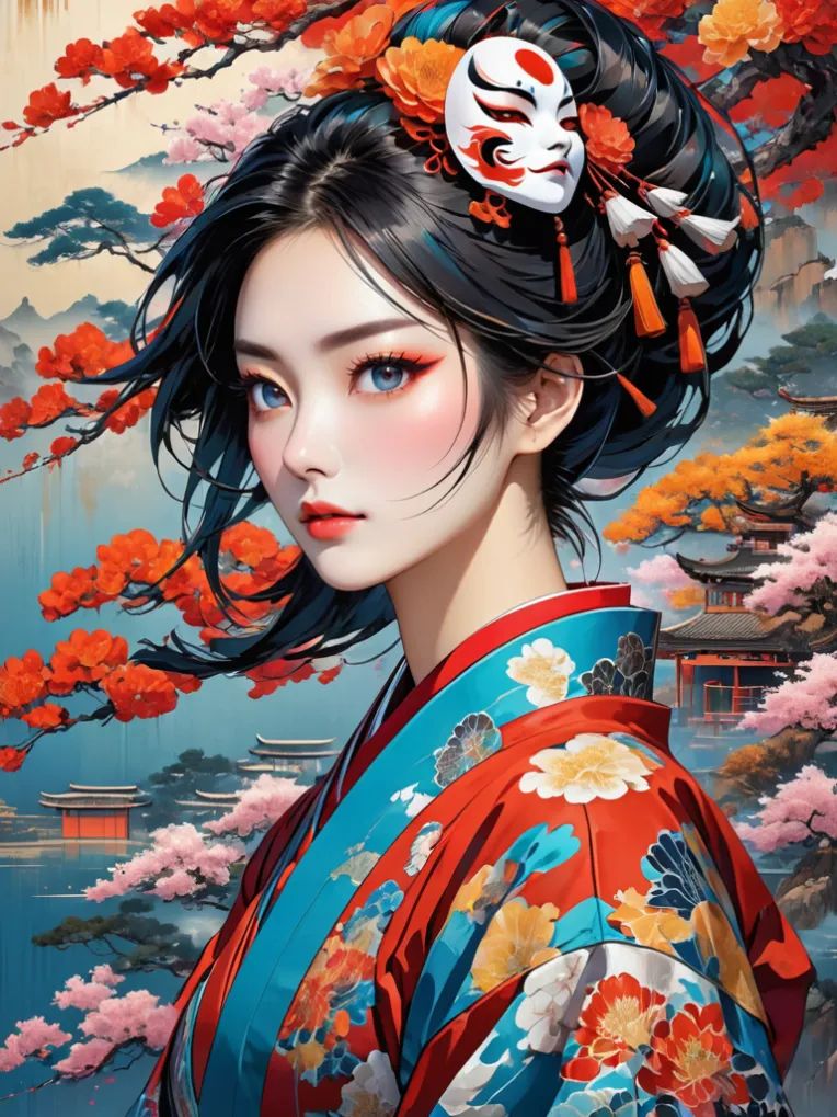 Traditional Painting Media,Girl,Style Boost,LoRA,SDXL