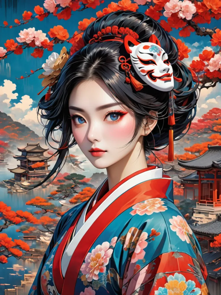 Traditional Painting Media,Girl,Style Boost,LoRA,SDXL