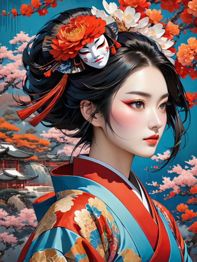 Traditional Painting Media,Girl,Style Boost,LoRA,SDXL