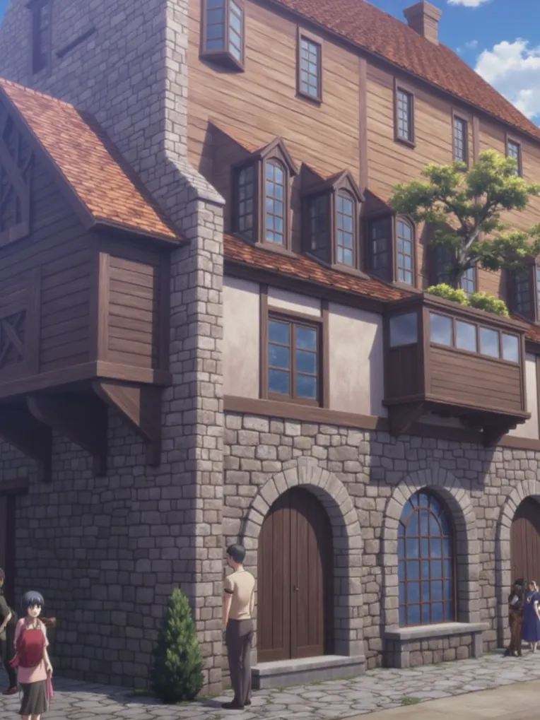 Anime Style,Building,Style Boost,LoRA,FLUX.1