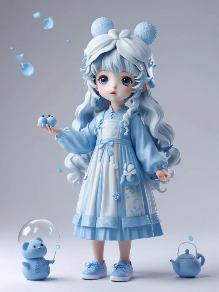 Cartoon style,Digital Painting Media,Girl,Poses,SDXL