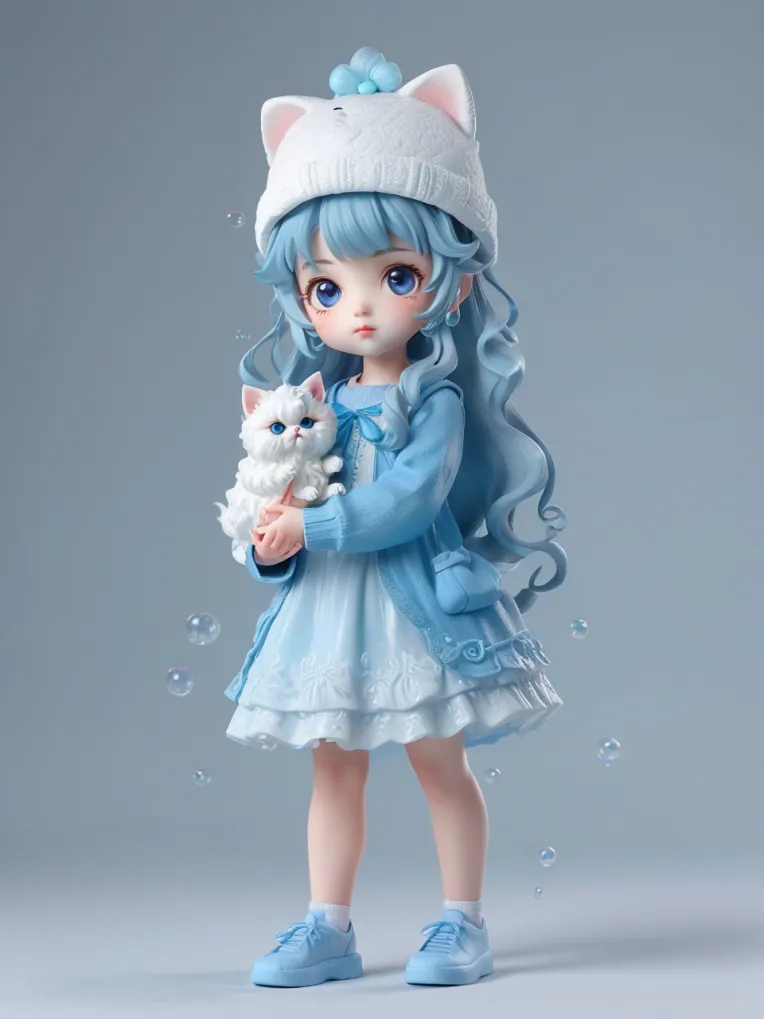 Cartoon style,Digital Painting Media,Girl,Poses,SDXL