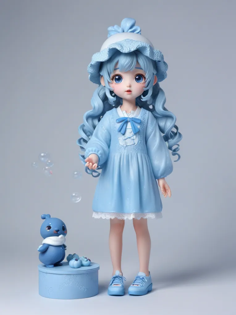 Cartoon style,Digital Painting Media,Girl,Poses,SDXL