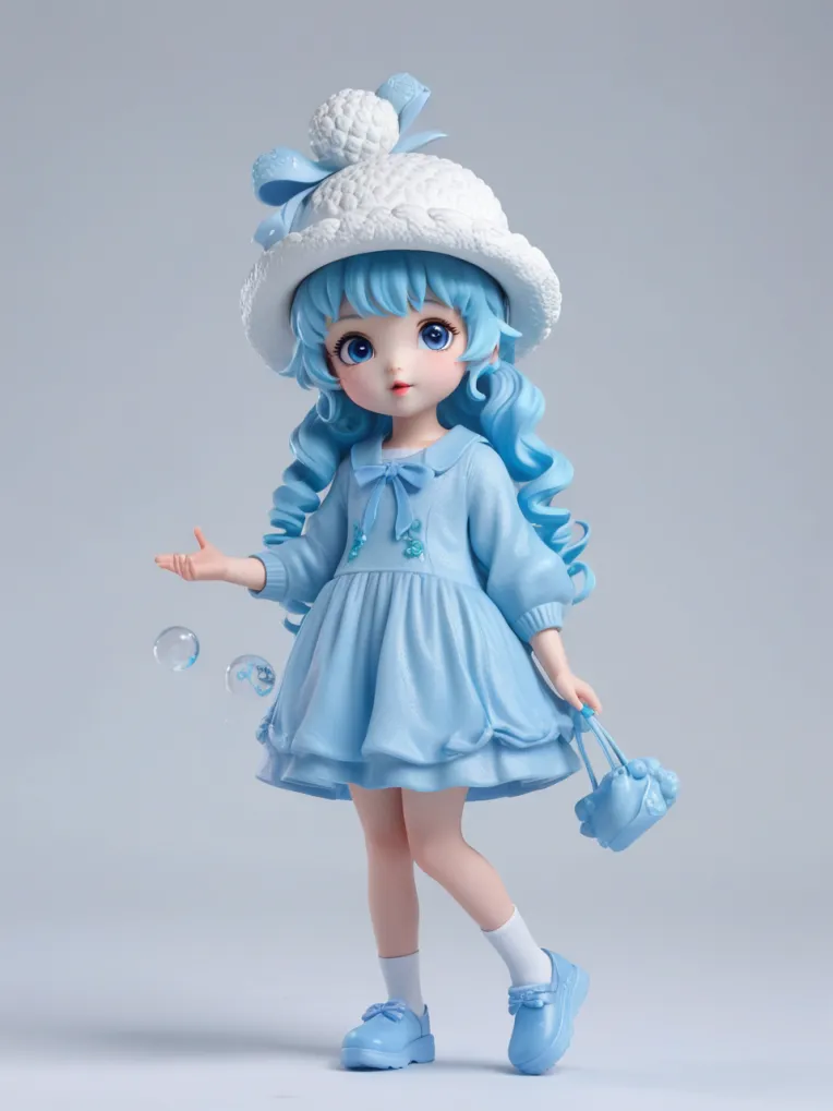 Cartoon style,Digital Painting Media,Girl,Poses,SDXL