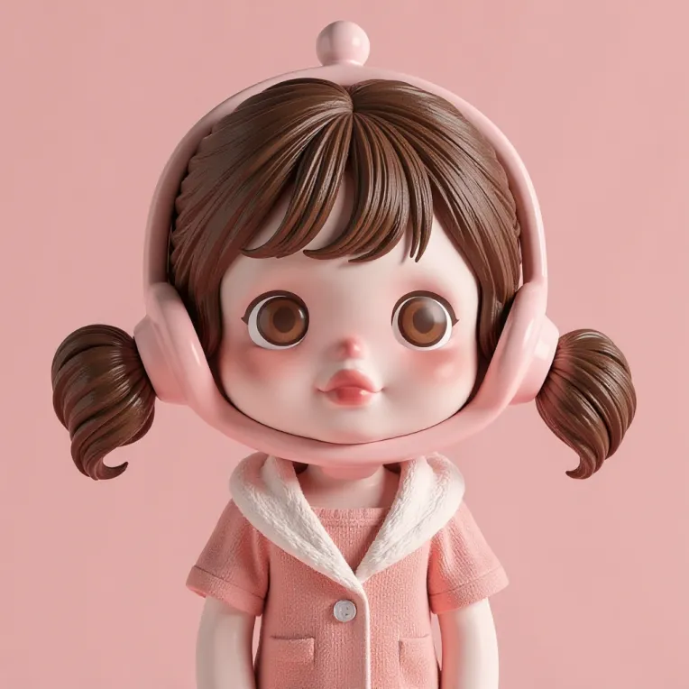 Cartoon style,Girl,Object Enhance,LoRA,FLUX.1