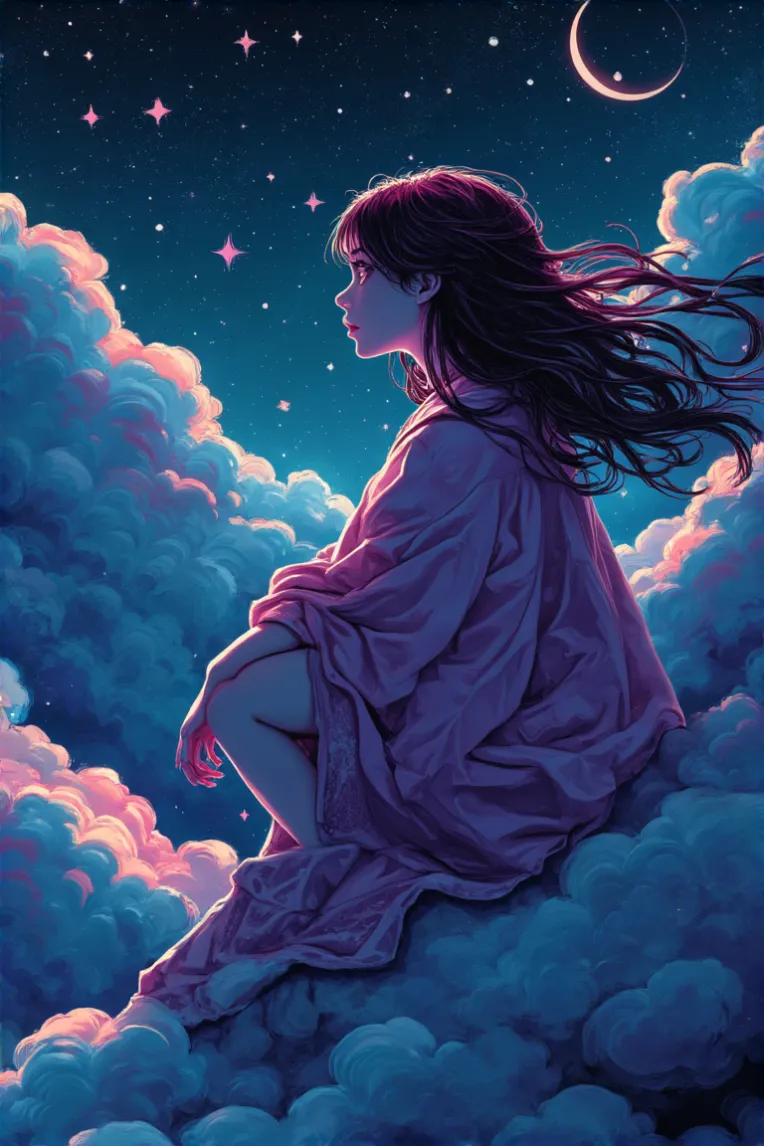 Traditional Painting Media,Girl,Style Boost,LoRA,FLUX.1