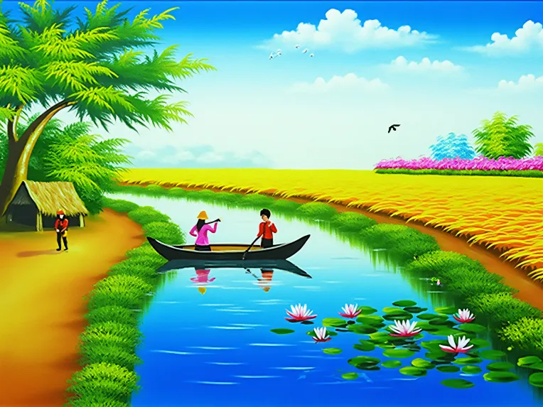 Traditional Painting Media,Landscape,LoRA,FLUX.1