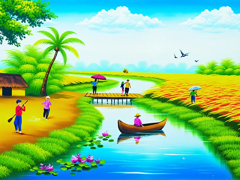 Traditional Painting Media,Landscape,LoRA,FLUX.1