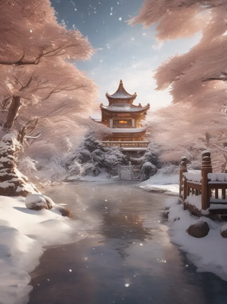 Chinese Style,Traditional Painting Media,Building,LoRA,HunyuanDiT v1.2