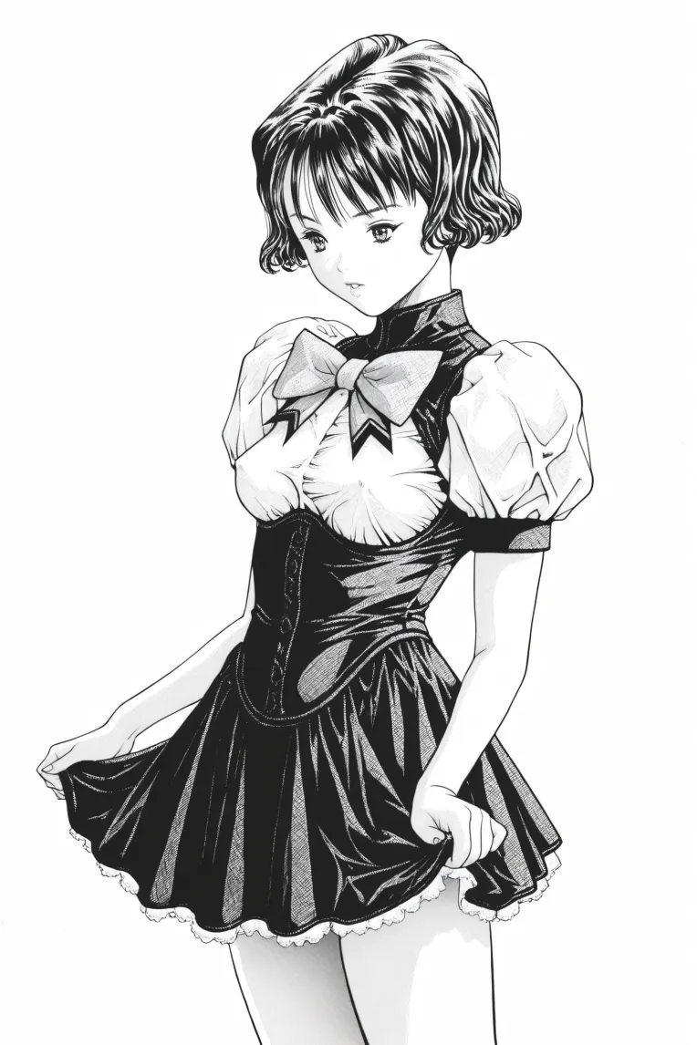 Anime Style,Hand-Drawn,Girl,LoRA,Illustrious
