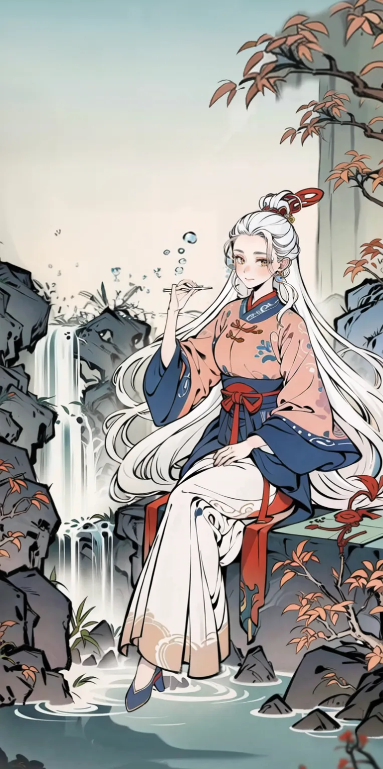 Chinese Style,Traditional Painting Media,Girl,LoRA,SD 1.5