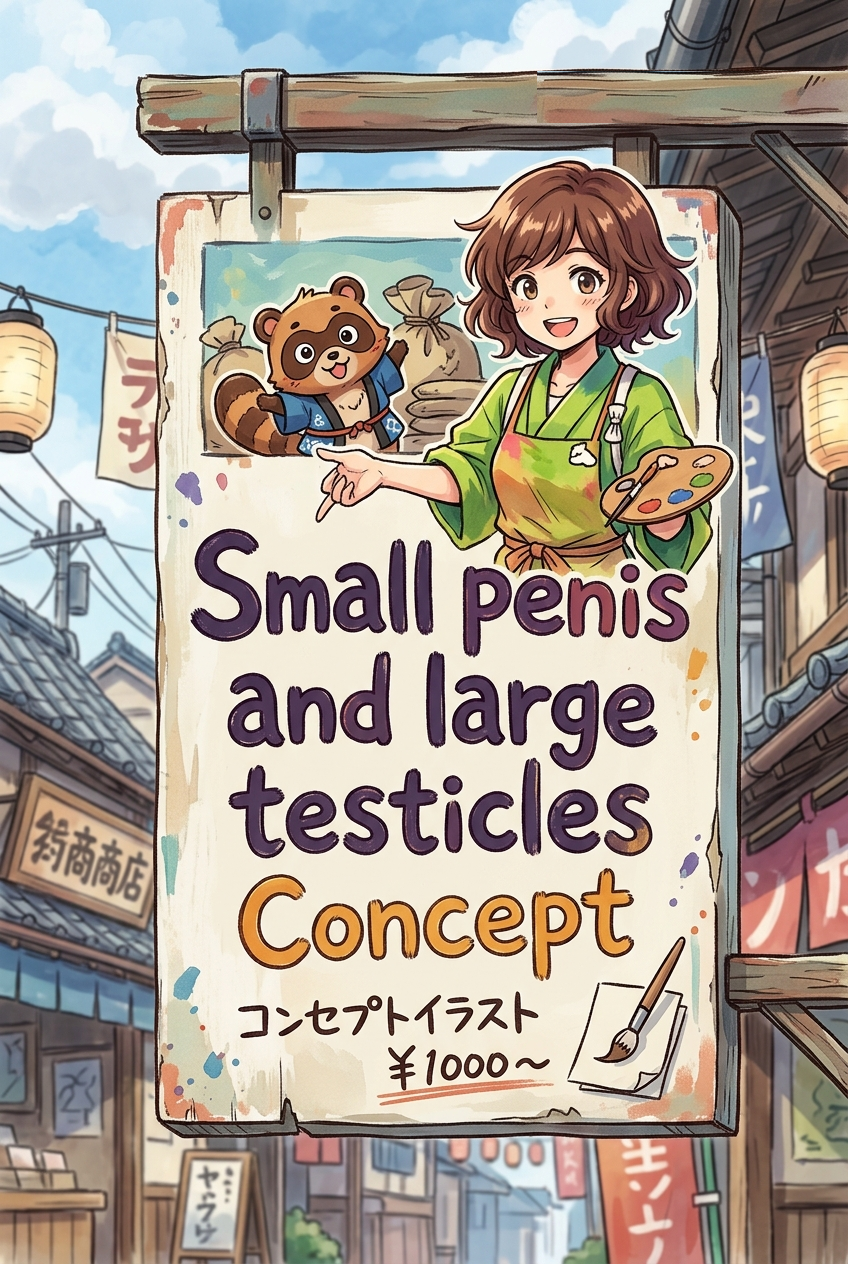 Small penis and large testicles Concept - Illustrious V1
