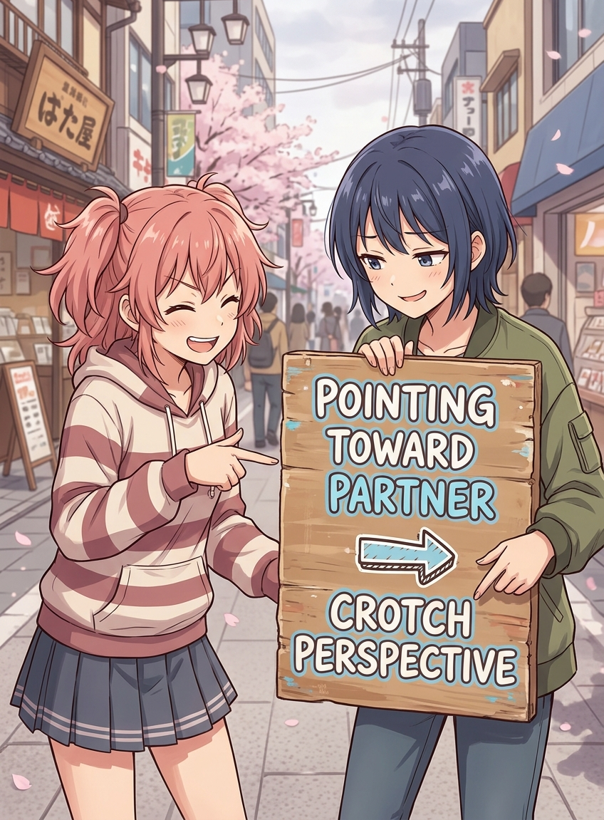 penis pointing toward partner / crotch perspective V2 - Prototype