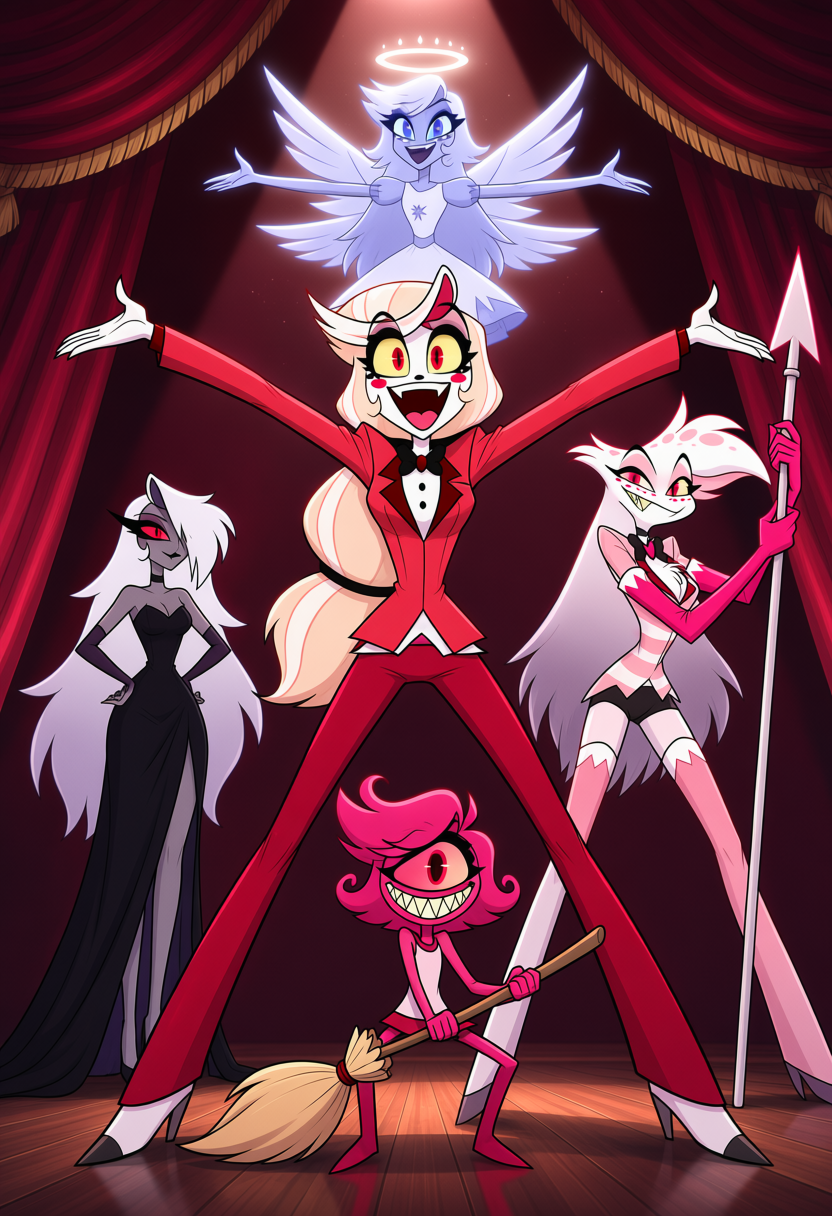 HazbinHotel_Female_Characterpack+Single lora variant(Charlie,angel,niffy,vaggie,carmilla,emily)