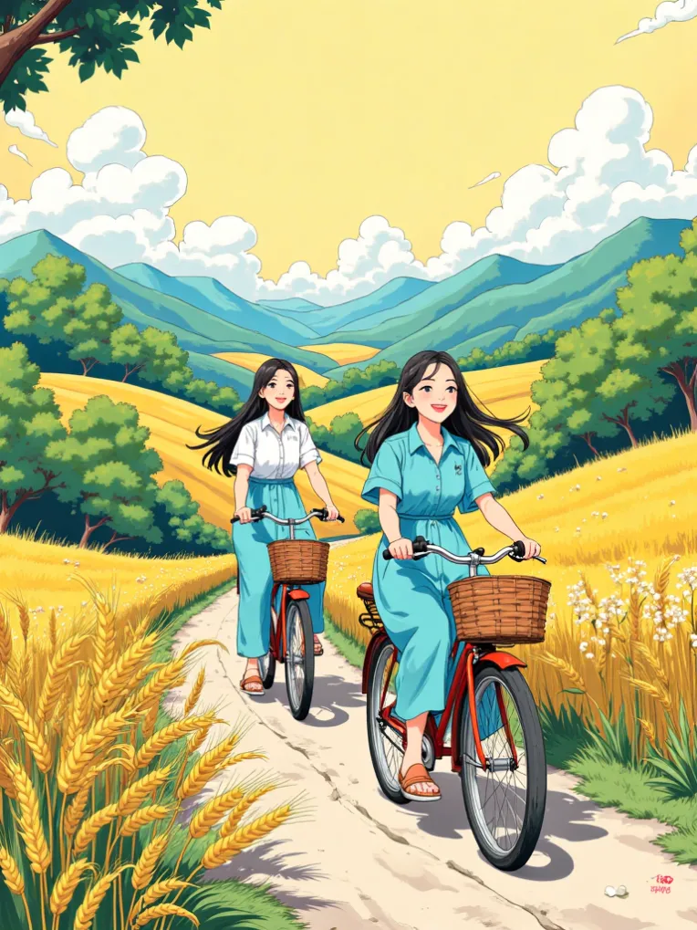 Traditional Painting Media,Girl,Style Boost,LoRA,FLUX.1