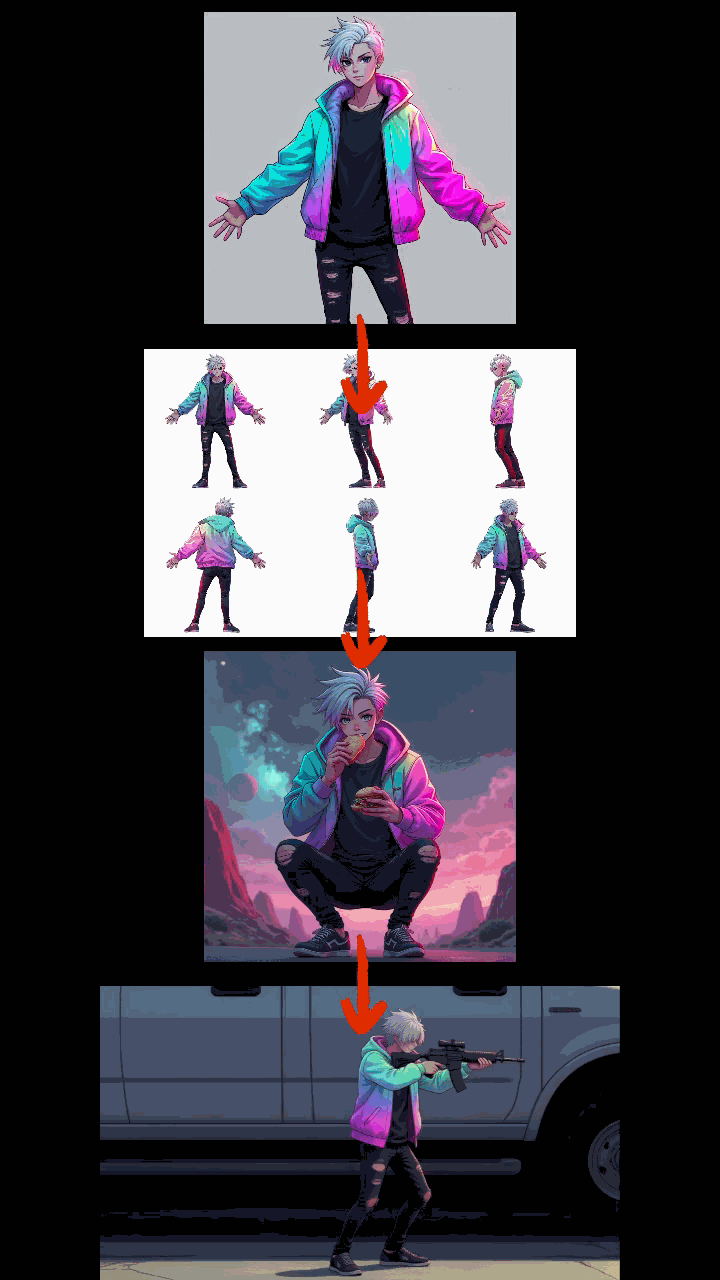 Anime Style,Boy,Workflow,