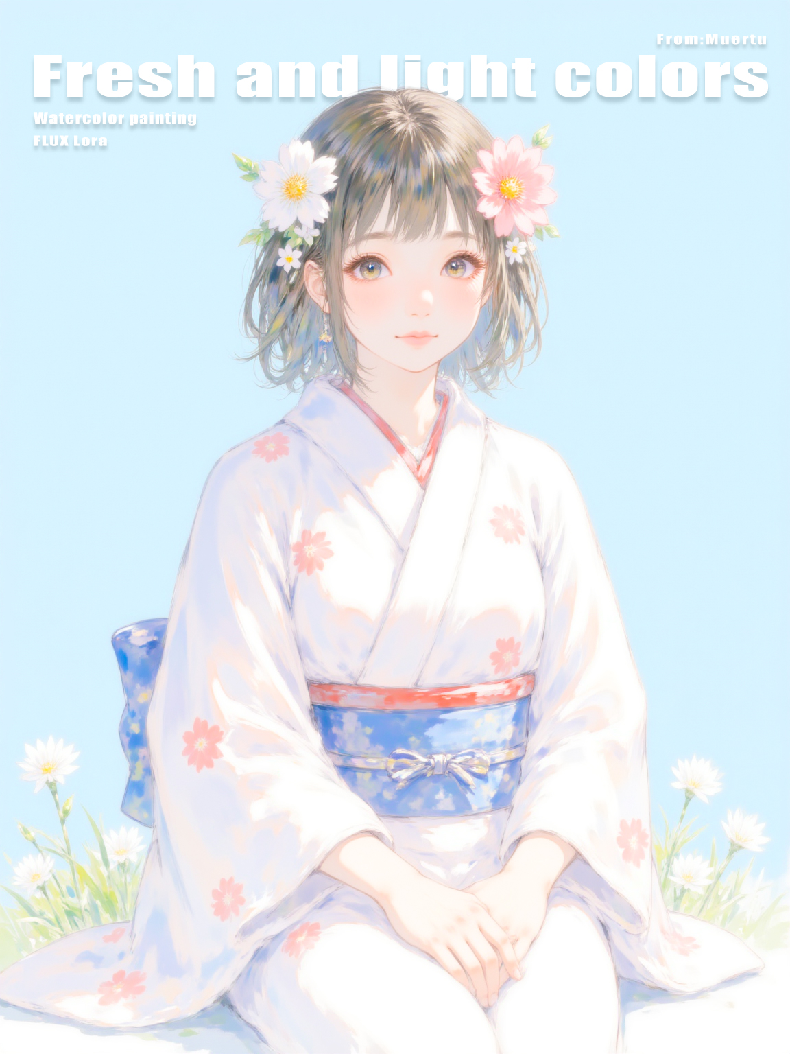 Japanese watercolor painting | 水彩風人物_日系水彩画风_日系