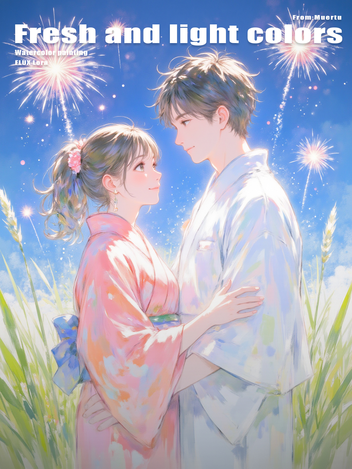 Japanese watercolor painting | 水彩風人物_日系水彩画风_日系