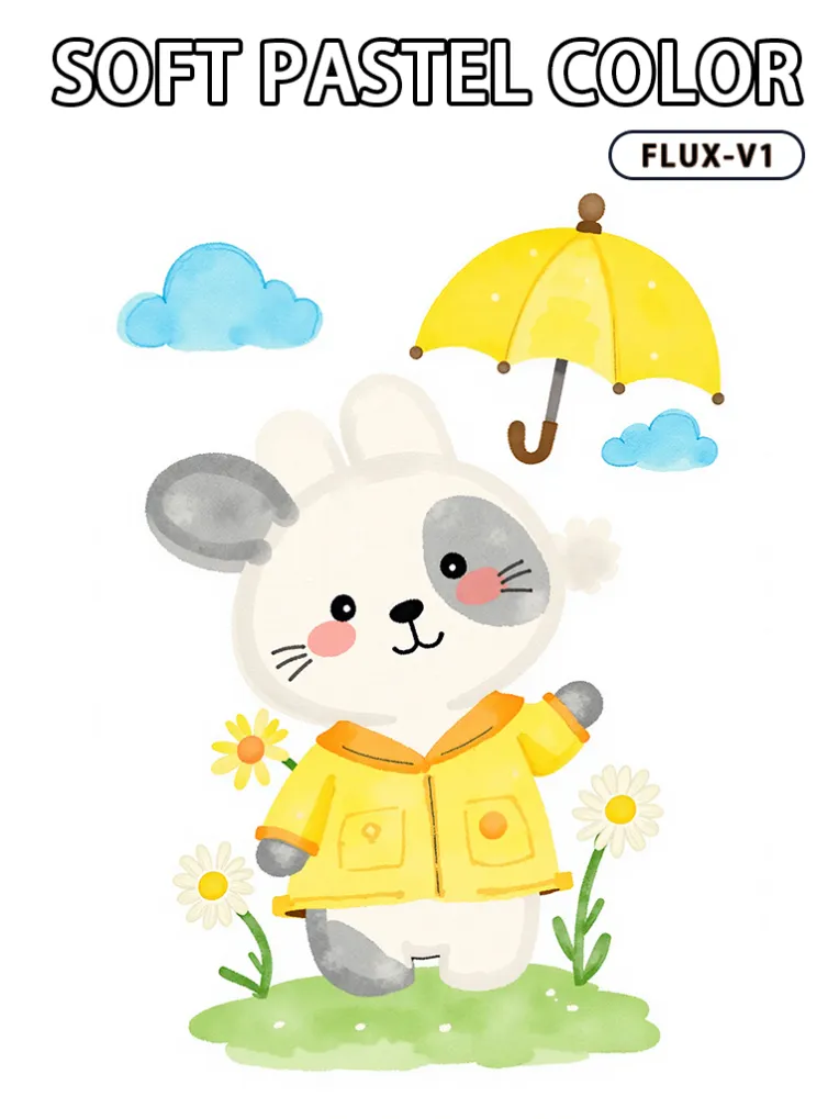 Kids' Illustration,Style Boost,Animal,LoRA,FLUX.1