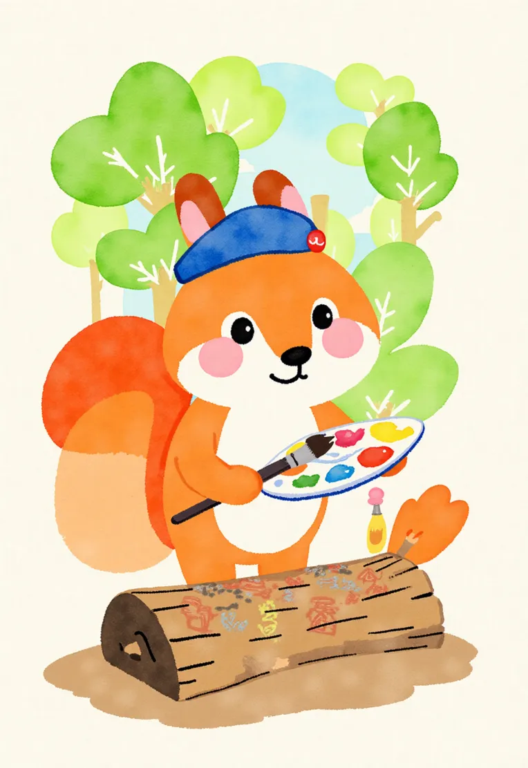 Kids' Illustration,Style Boost,Animal,LoRA,FLUX.1