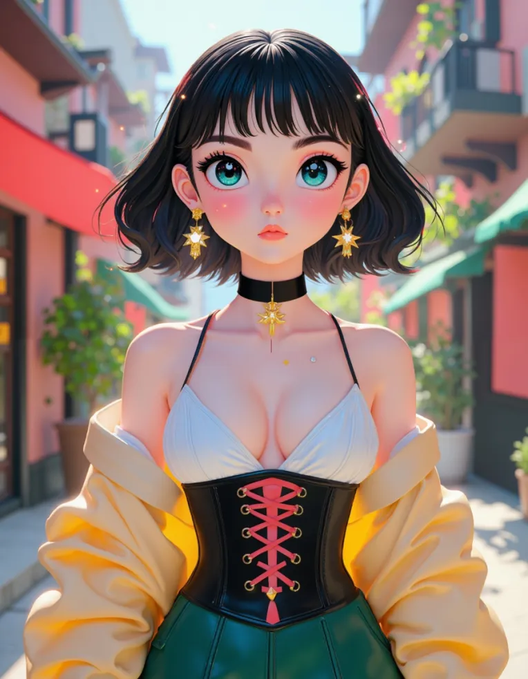 Cartoon style,Girl,LoRA,FLUX.1