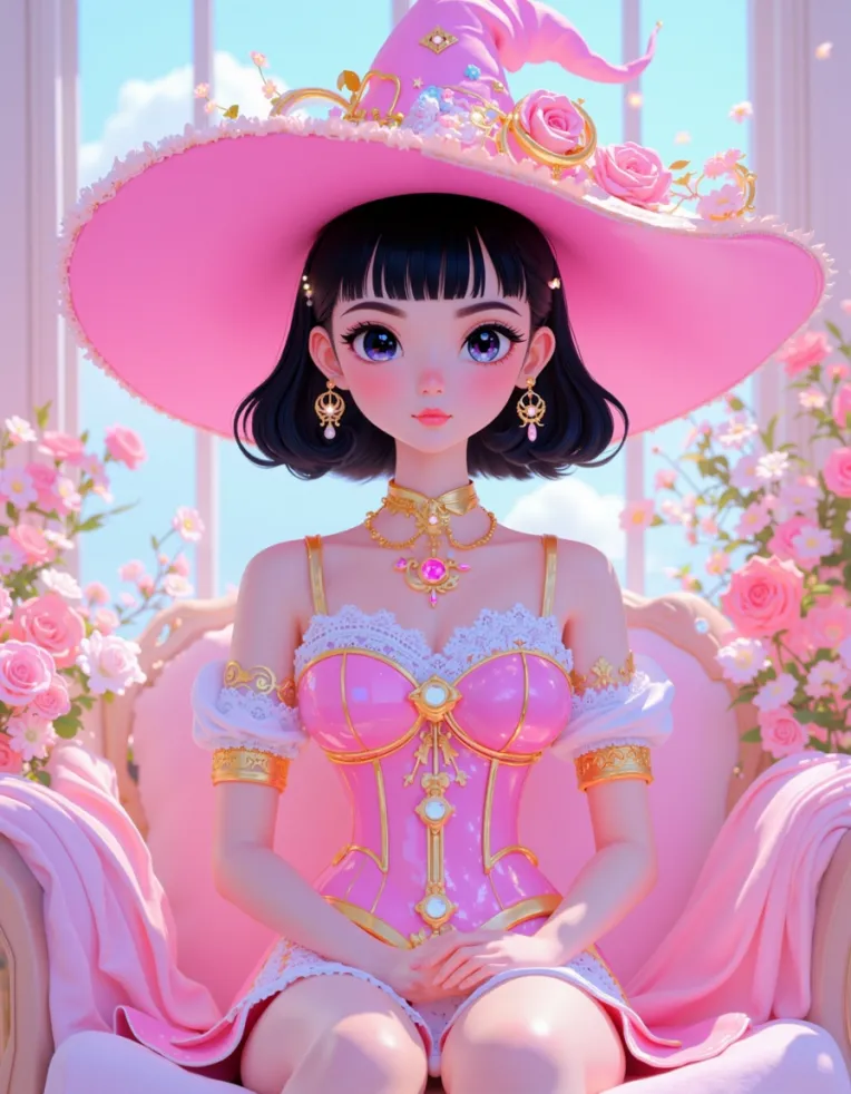 Cartoon style,Girl,LoRA,FLUX.1