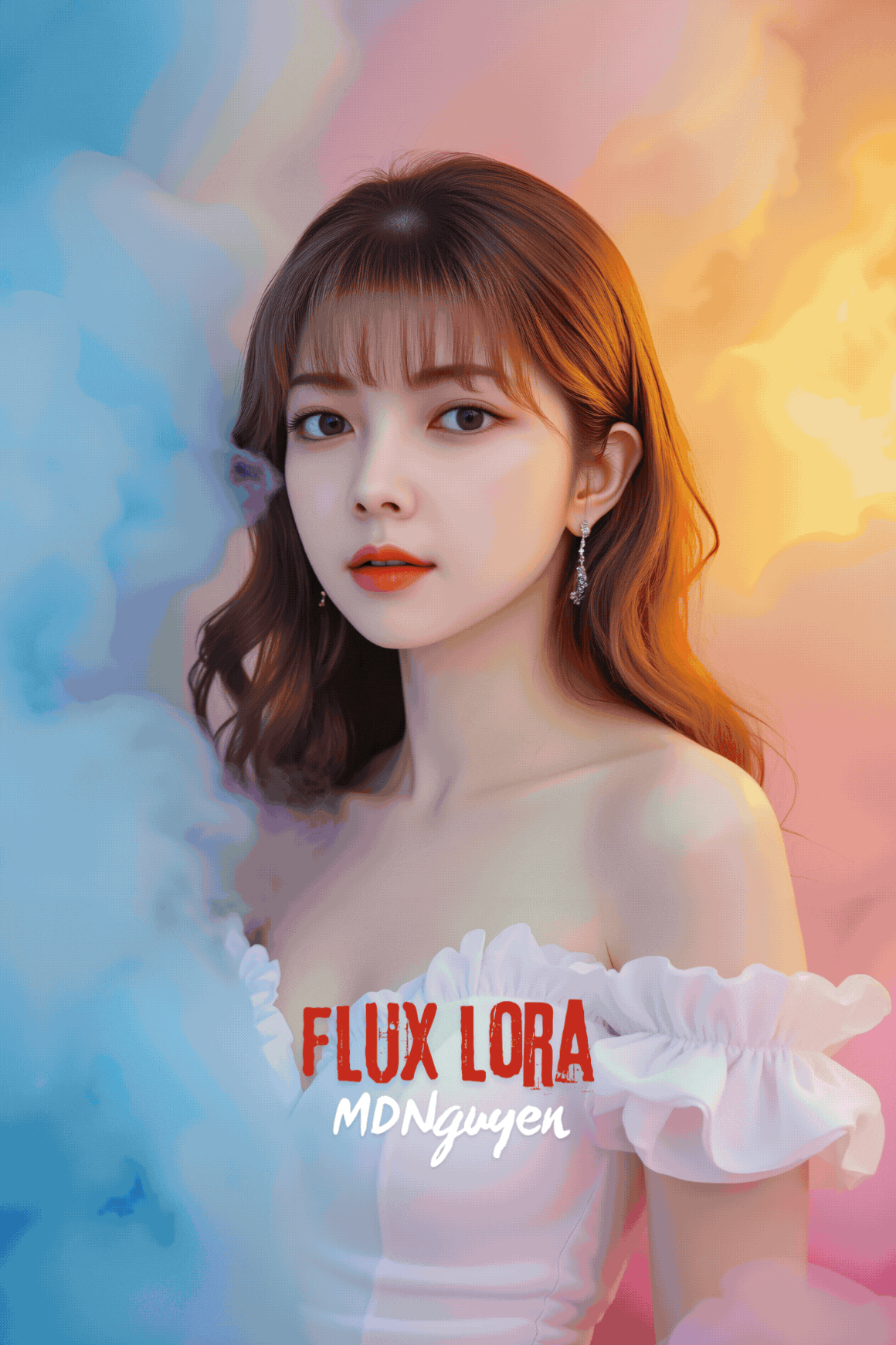 MDNguyen_ Colour Smoke Girl_Flux Smoke V1