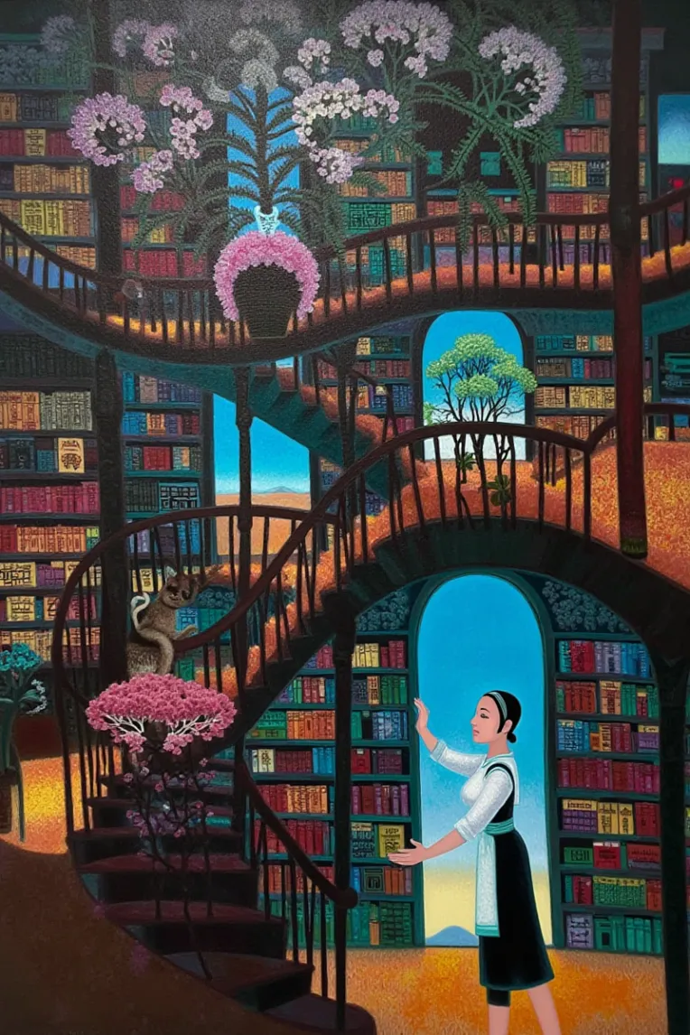 Traditional Painting Media,Girl,Style Boost,LoRA,FLUX.1