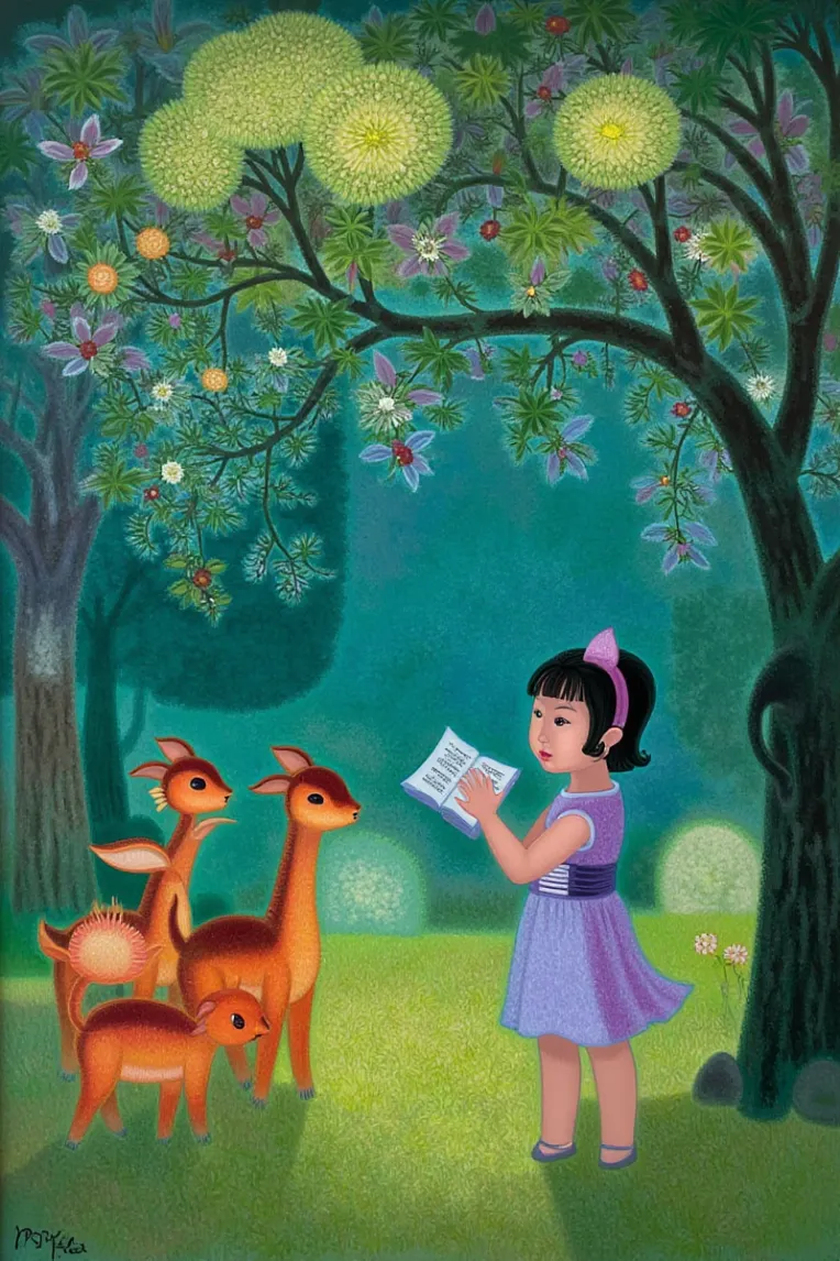 Traditional Painting Media,Girl,Style Boost,LoRA,FLUX.1