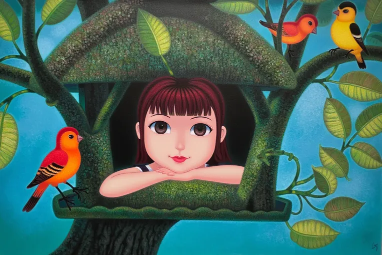 Traditional Painting Media,Girl,Style Boost,LoRA,FLUX.1