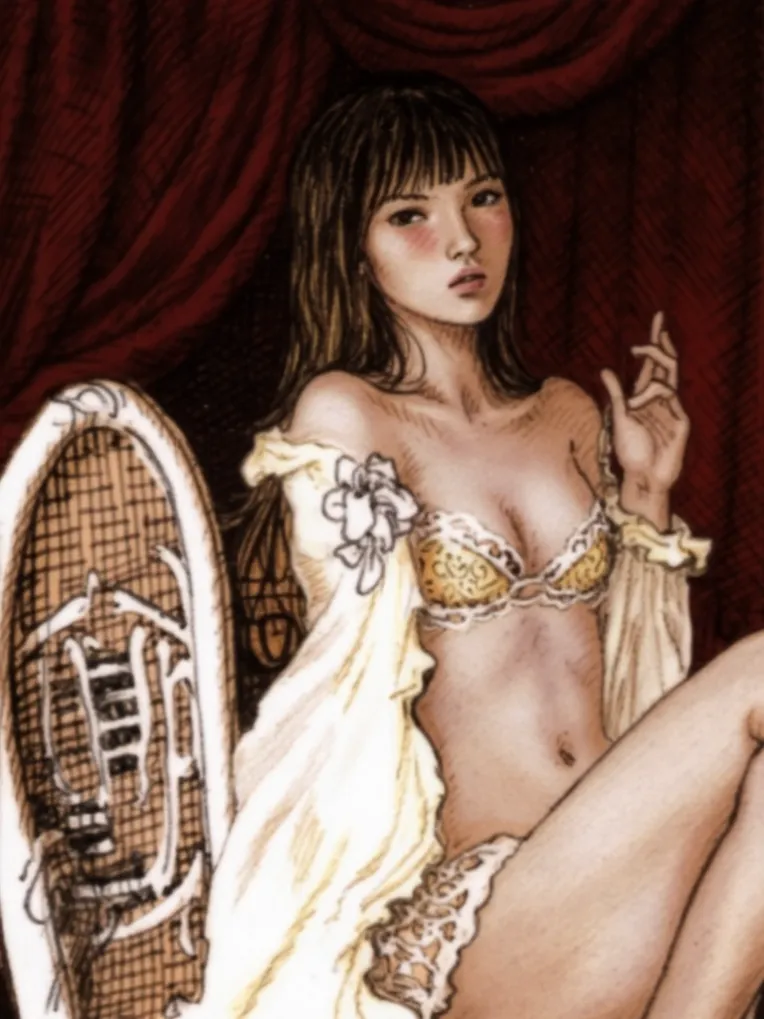 Classic Painting,Traditional Painting Media,Girl,LoRA,FLUX.1