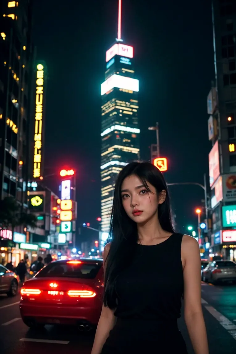 Realistic,Street Photography,Girl,Checkpoint,SD 1.5