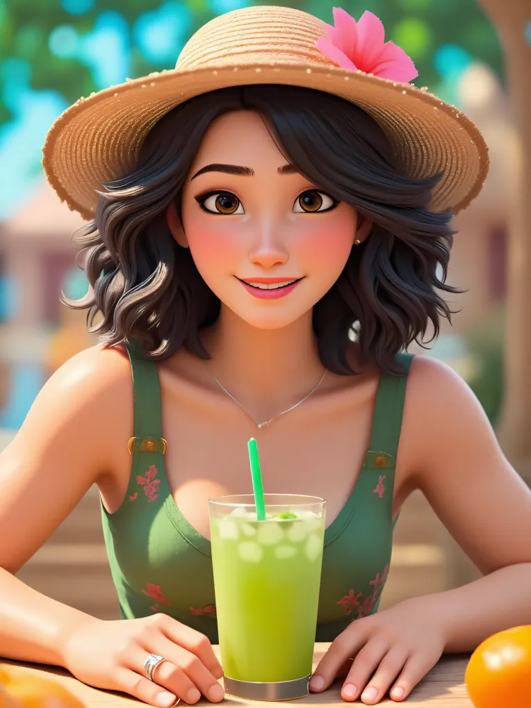 Cartoon style,Girl,Character,LoRA,FLUX.1