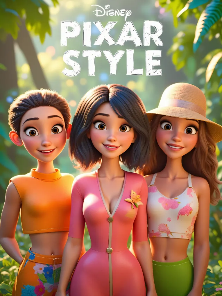 Cartoon style,Girl,Character,LoRA,FLUX.1