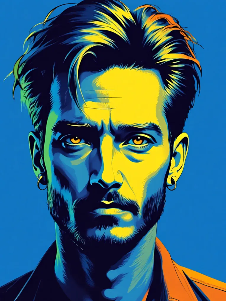 Traditional Painting Media,Boy,Composition Control,LoRA,FLUX.1