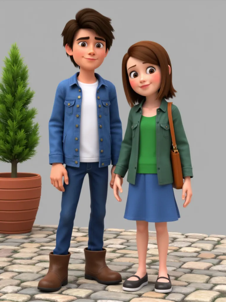 Cartoon style,Girl,Checkpoint,FLUX.1