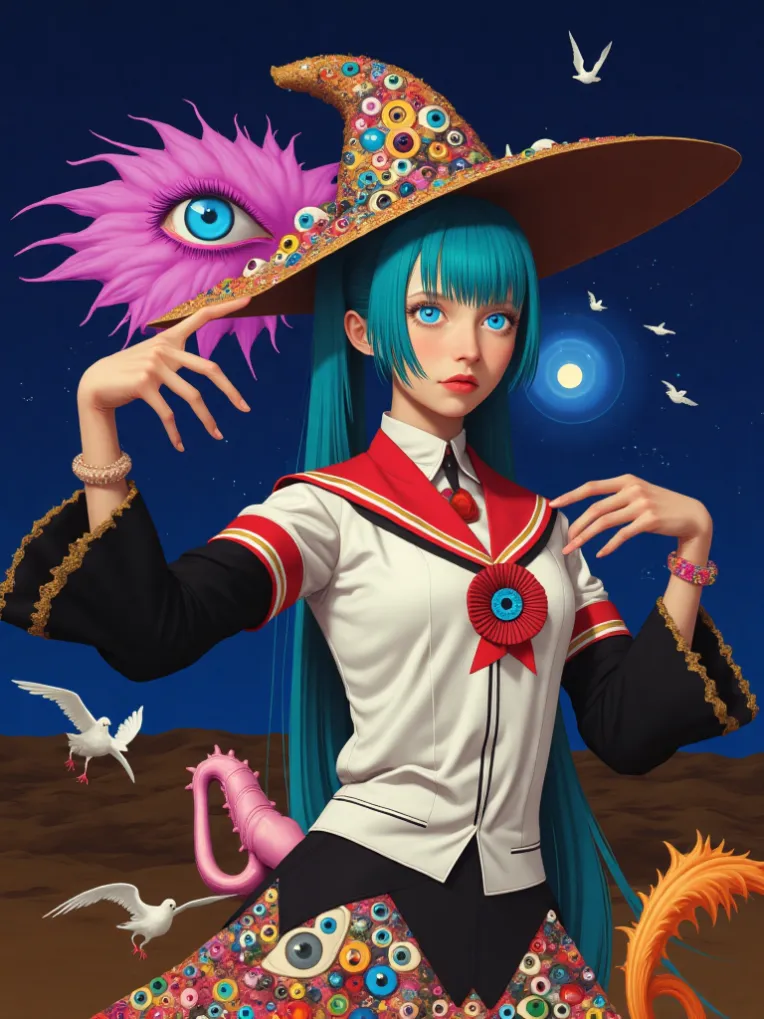 Digital Painting Media,Girl,Style Boost,LoRA,FLUX.1