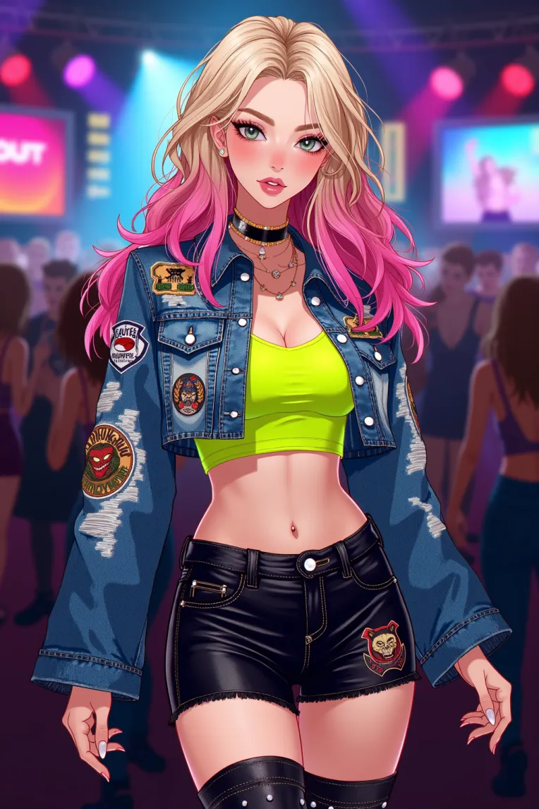 F.1_XWA Urban women's fashion choices Anime Character Simple Line