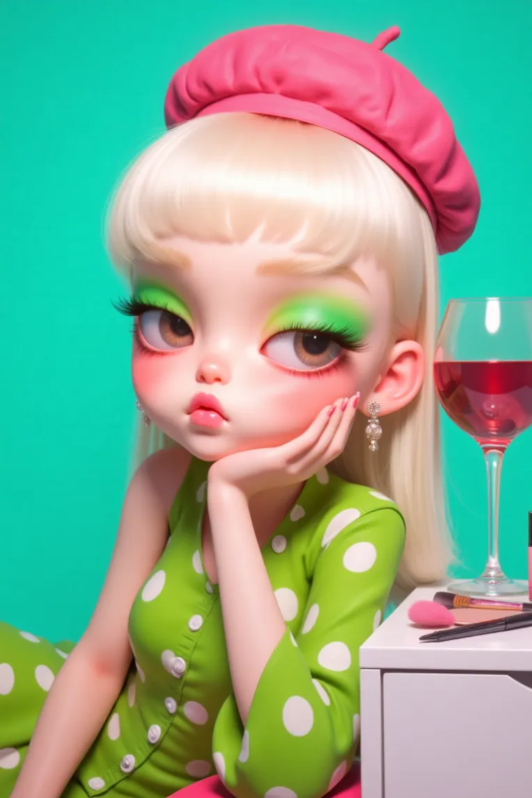 Cartoon style,Girl,Character,LoRA,FLUX.1