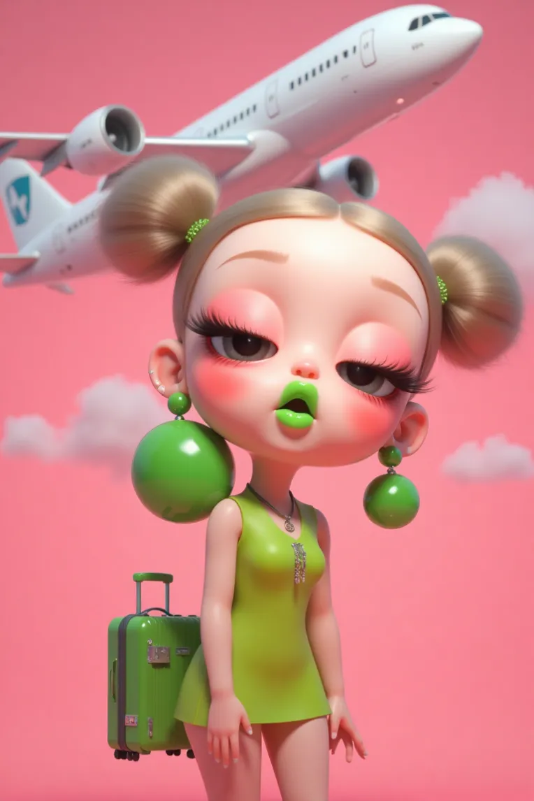 Cartoon style,Girl,Character,LoRA,FLUX.1