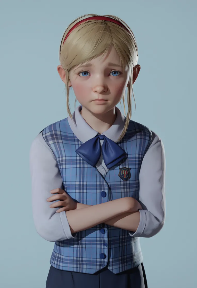 CGI style,Girl,Character,LoRA,Pony