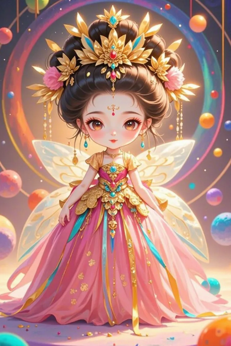 Traditional Painting Media,Girl,Style Boost,LoRA,FLUX.1