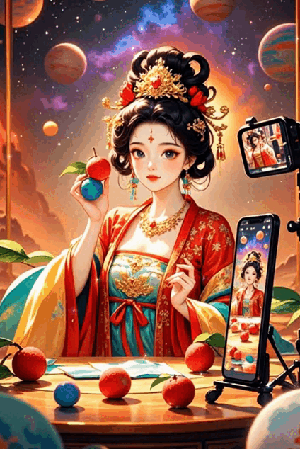 Traditional Painting Media,Girl,Style Boost,LoRA,FLUX.1